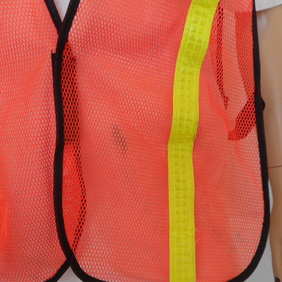Set of 3 Safety Vests Orange Mesh - Picture 5 of 9